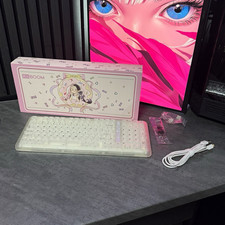 KiiBOOM Mechanical RGB Backlit Wired Keyboard QWERTY English White