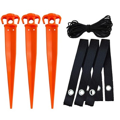Sichere junge Bäume mit 12 Zoll Anker Pflanzenstütze Baumstumpf Kit für Gärten