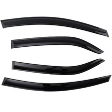 Rain Deflector Visor For Kia Forte Sedan 2009-2013 Black Plastic 4pcs Rain Deflector Visor For Kia Forte Sedan 2009-2013 Black Plastic 4pcs