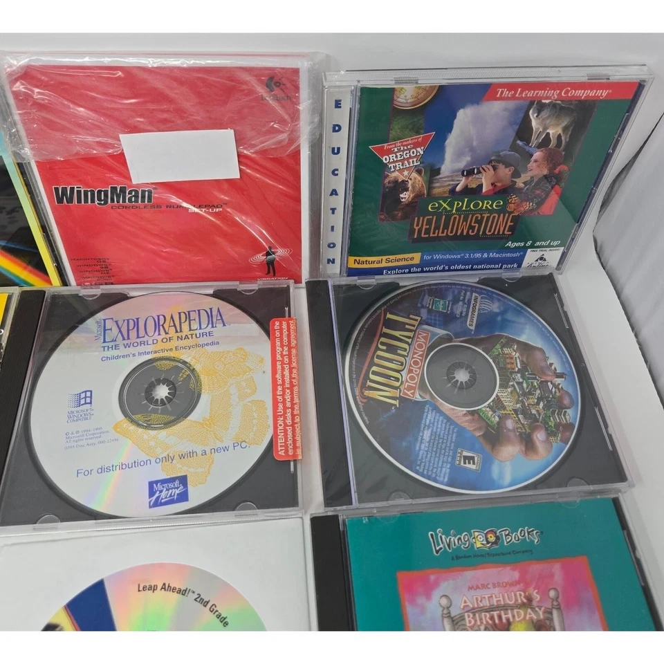 Vintage Windows 95 98 XP PC Software 25 Reference Educational Utilities Games - Image 4 of 4