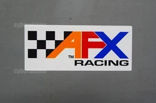AFX Racing decal White Aurora Style HO Slot Cars sticker Pit Box Choose Size