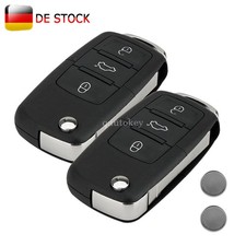 2x 3 Tasten Schlüssel Gehäuse für VW Bora Polo Passat 3B 3BG B5 Caddy EOS Golf