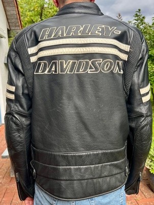 Original Harley Davidson Lederjacke, Größe L, mit Protektoren