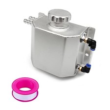 Universal Coolant Reservoir Overflow Tank 1l Aluminum Coolant 1L silver