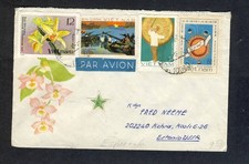 Vietnam 1980 Esperanto airmail cover to Estonia