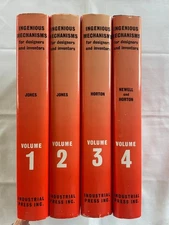 Ingenious Mechanisms (4 Vol. Set) Franklin D Jones (Industrial Press 1930) HCDJ