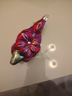 Glass Poinsettia Christmas Ornament — photo 1