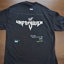 Vintage 2001 WWF Unforgiven Crew T-Shirt XL Deadstock WWE Attitude Era Shirt 