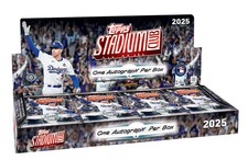 2025 Topps Stadium Club Baseball - Hobby Box - Factory Sealed in hand