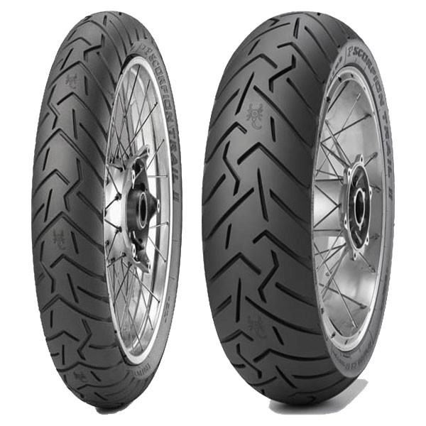 TYRE PAIR PIRELLI 120/70-17 TRAIL 2 + 140/80-17 TRAIL 2 DOT23