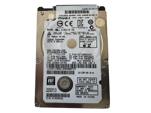 HGST HTS545032A7E380 320GB 2,5" SATA Festplatte - 0J23463