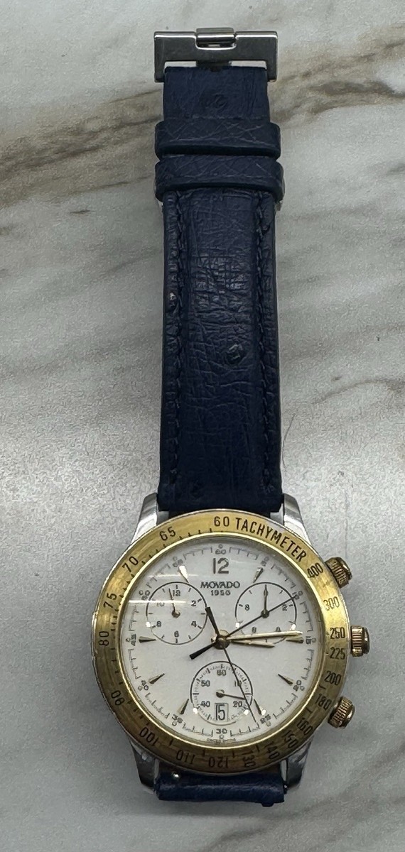 Movado 1950 Chronograph Tachymeter Watch Link 81 A5 863 for sale
