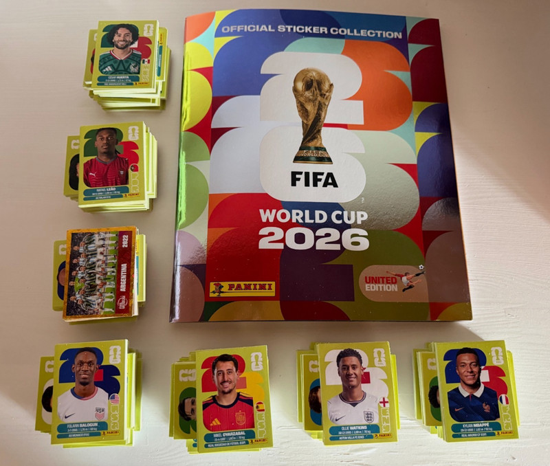 Panini 2026 World Cup SWISS UNITED EDITION Complete 980 Sticker Set + Album