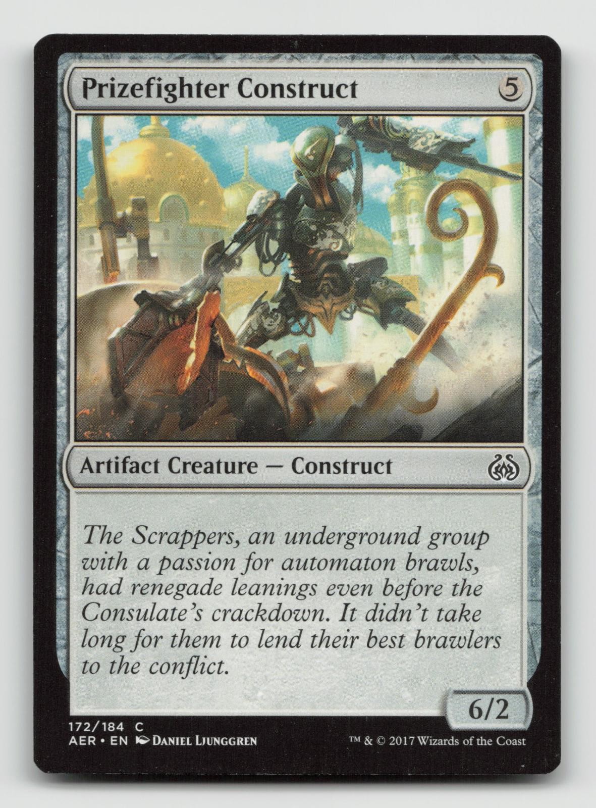 Prizefighter Construct 172 Aether Revolt Magic: The Gathering Moderately Played