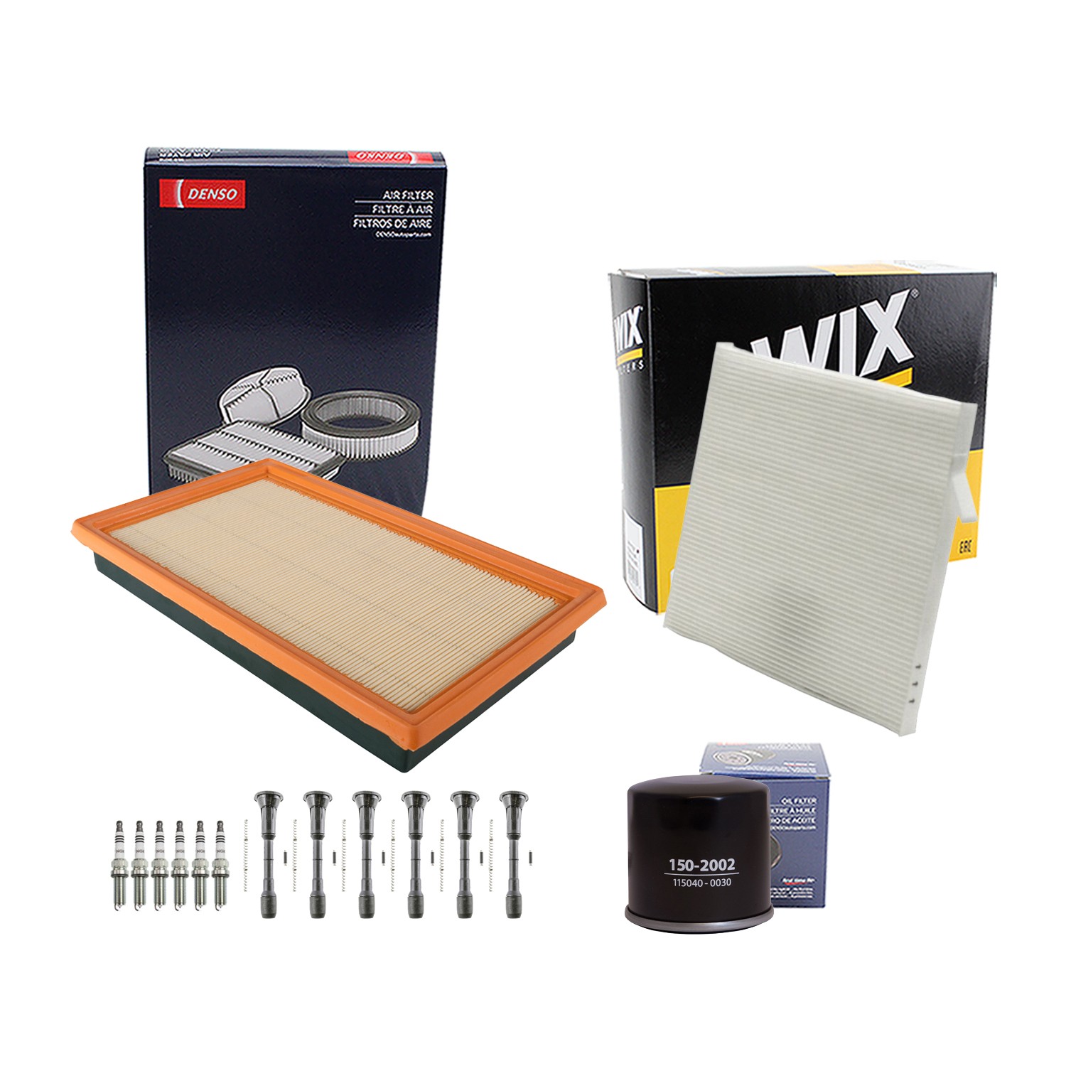 Denso Tune Up Kit NGK 6 Spark Plugs  Boots Kit for Maxima Murano 3.5 V6 VQ35DE