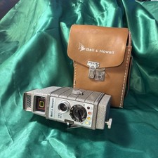 VINTAGE Bell  Howell 323 8mm Movie Camera w/ Leather Case Untested