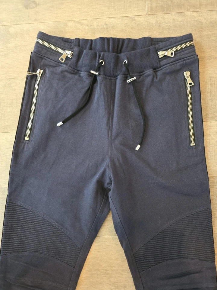 Jogger Balmain Biker Slim Fit azul marino Foto 2 de 4