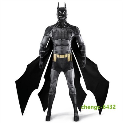 ABSOLUTE BATMAN Comic Ver. Cosplay Costume Men Mask Jumpsuit Cloak Halloween Set