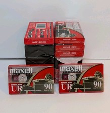 Lot x 18 Maxell UR90 / 90 Minutes Audio Cassette Tapes Normal Bias NEW, Sealed
