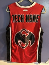 Vintage Tech N9ne Strange Music Basketball Jersey Men's Size M Red Athletic Knit