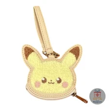Marimocraft Pikachu Mini Pouch Coin Bag Synthetic Leather Embroidered Face