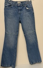 Free People We The Free Flora Low Rise Bootcut Denim Jeans Flap Pockets Sz 30