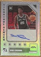 2023-24 SIDY CISSOKO DONRUSS SIGNATURE SERIES ROOKIE AUTO CARD SS-SID!. rookie card picture