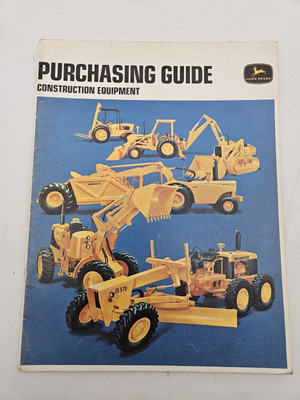John Deere Construction Buyers Guide 1968 Vintage Brochure Rare
