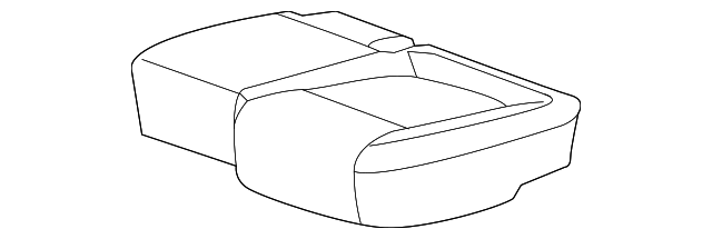 Genuine GM Brownstone Rear Driver Side Seat Cushion Cover 95248081