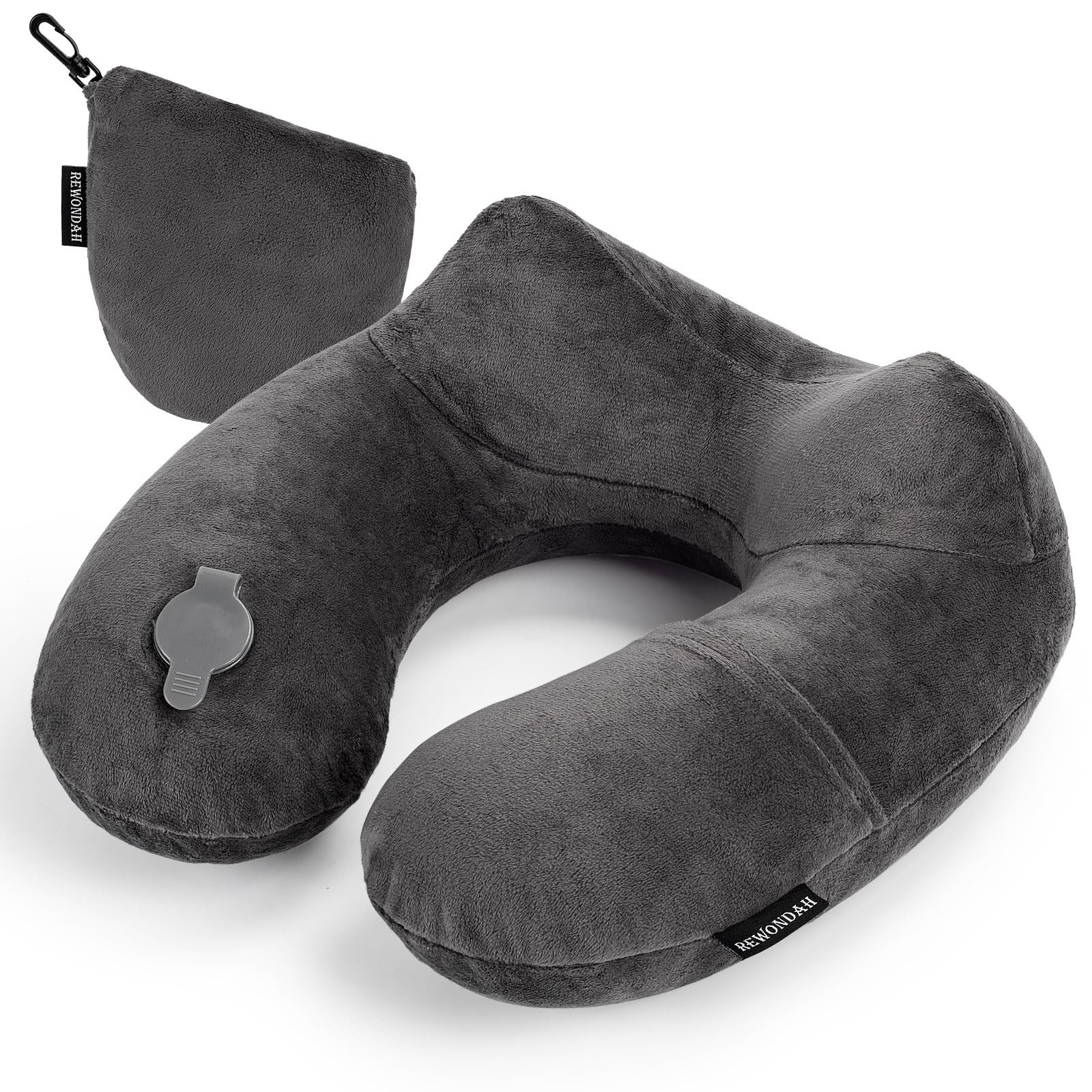 Inflatable Neck Pillow for Travel - Comfortable Airplane Sleep Support-image