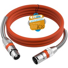 Premium 6 Feet XLR Microphone Cable Heavy Duty 22AWG OFC XLR Male to Female C...