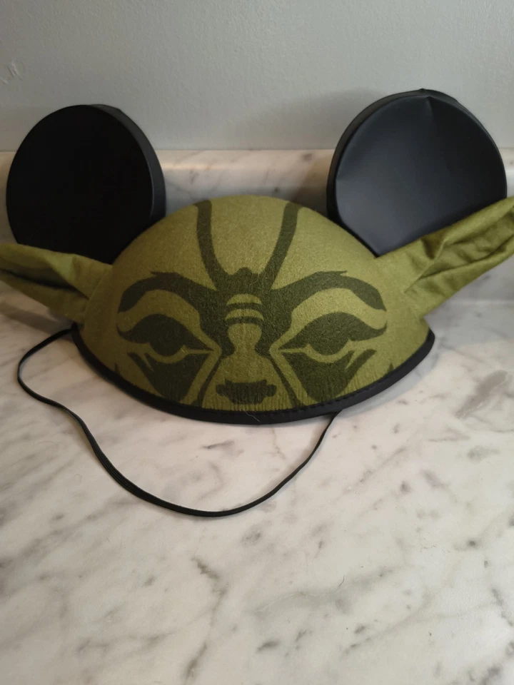 Boné chapéu orelhas de Mickey Mouse Yoda parques da Disney oficial Star Wars - Imagem 4 de 4
