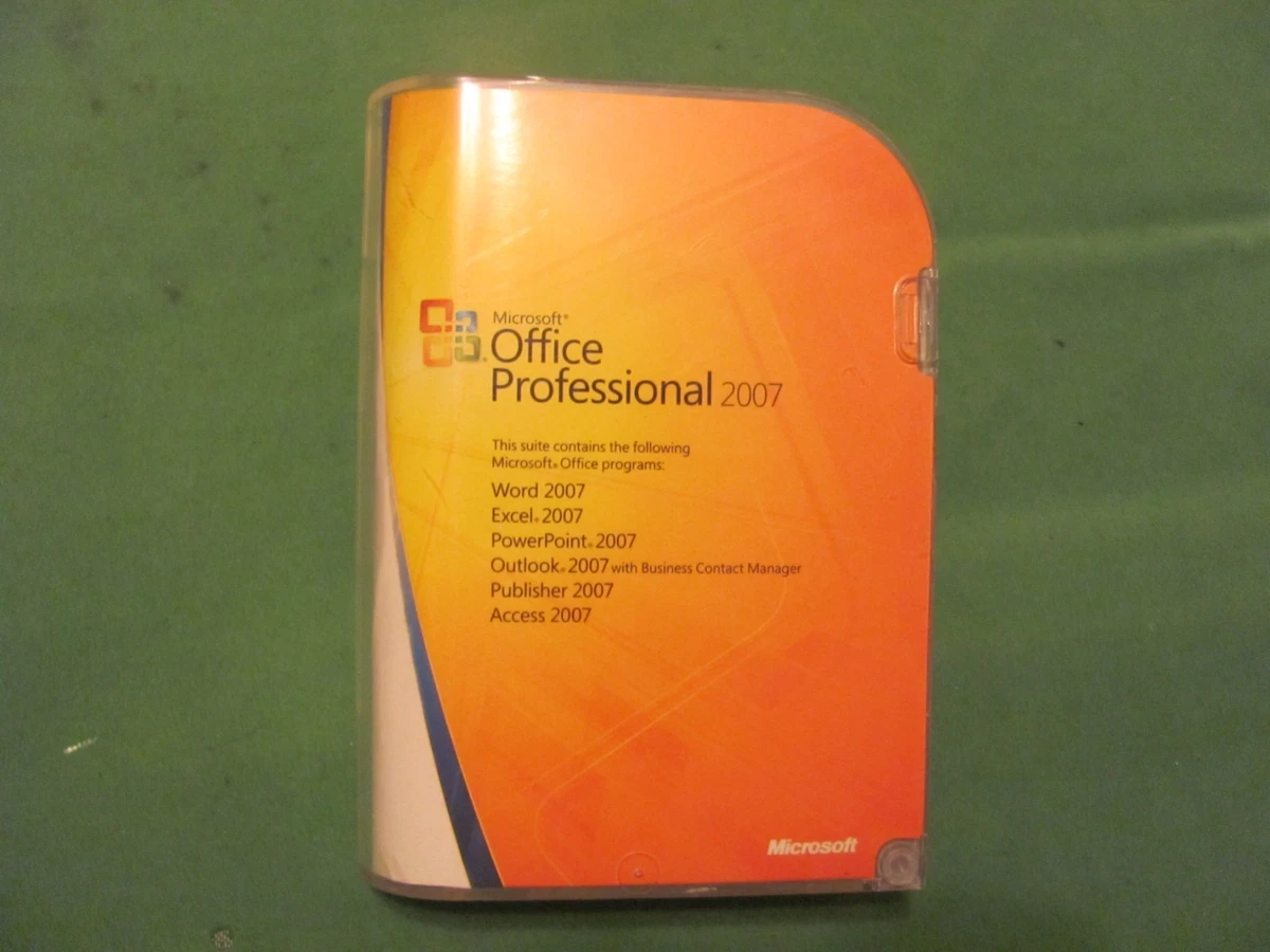 Microsoft Office 2007 Professional for sale | eBay