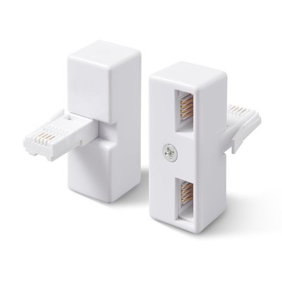 BT ADAPTER Doppel Telefon Telefon Fax Modem Buchse 2 Wege Kabel Splitter