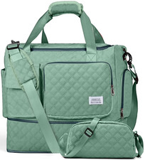 Travel Duffle Bag Weekender Bags for Women with Shoe Compartment Carry on Overni