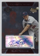 2007 Topps Co-Signers Silver Bronze 16/150 Glen Perkins #117 Auto 19zg