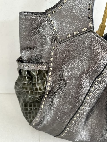BORSA VINTAGE REIGN GRANDE HOBO PELTRO - Foto 2 di 7