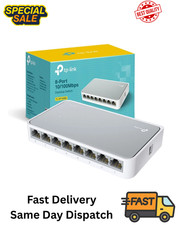 8 Port TP-LINK Fast Ethernet Switch LAN Network RJ45 Splitter Hub Wired