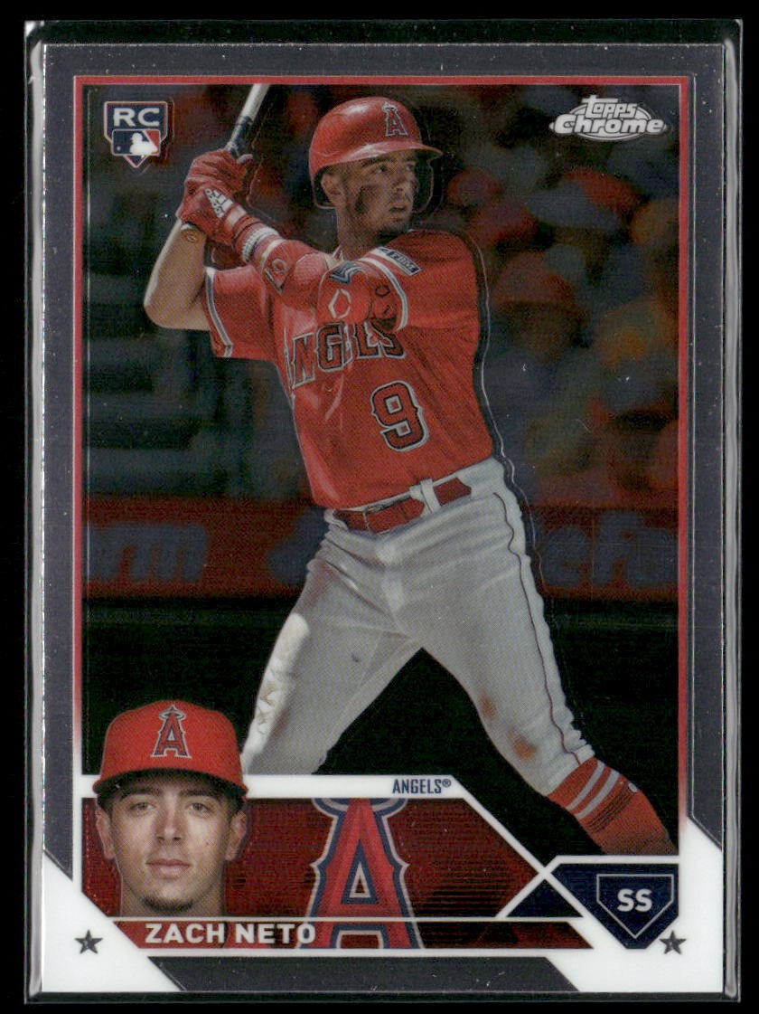 Zach Neto 2023 Topps Chrome Update #USC34 Rookie Los Angeles Angels