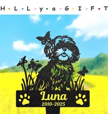 Personalized Shih Tzu Memorial Stake, Custom Pet Grave Marker
