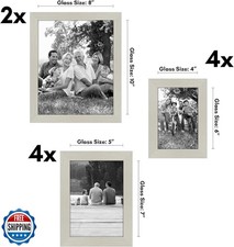 Americanflat Set of 10 Picture Frames with Shatter-Resistant Glass - Gallery ...