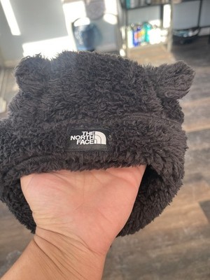 NEW WITH TAGS THE NORTH FACE  BABY SUAVE  FLEECE HAT BROWN SIZE  6 TO 24  MONTHS