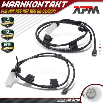 2x Warnkontakt Verschleißanzeiger Vorne Hinten für MINI R56 R57 R55 ab 08/2010