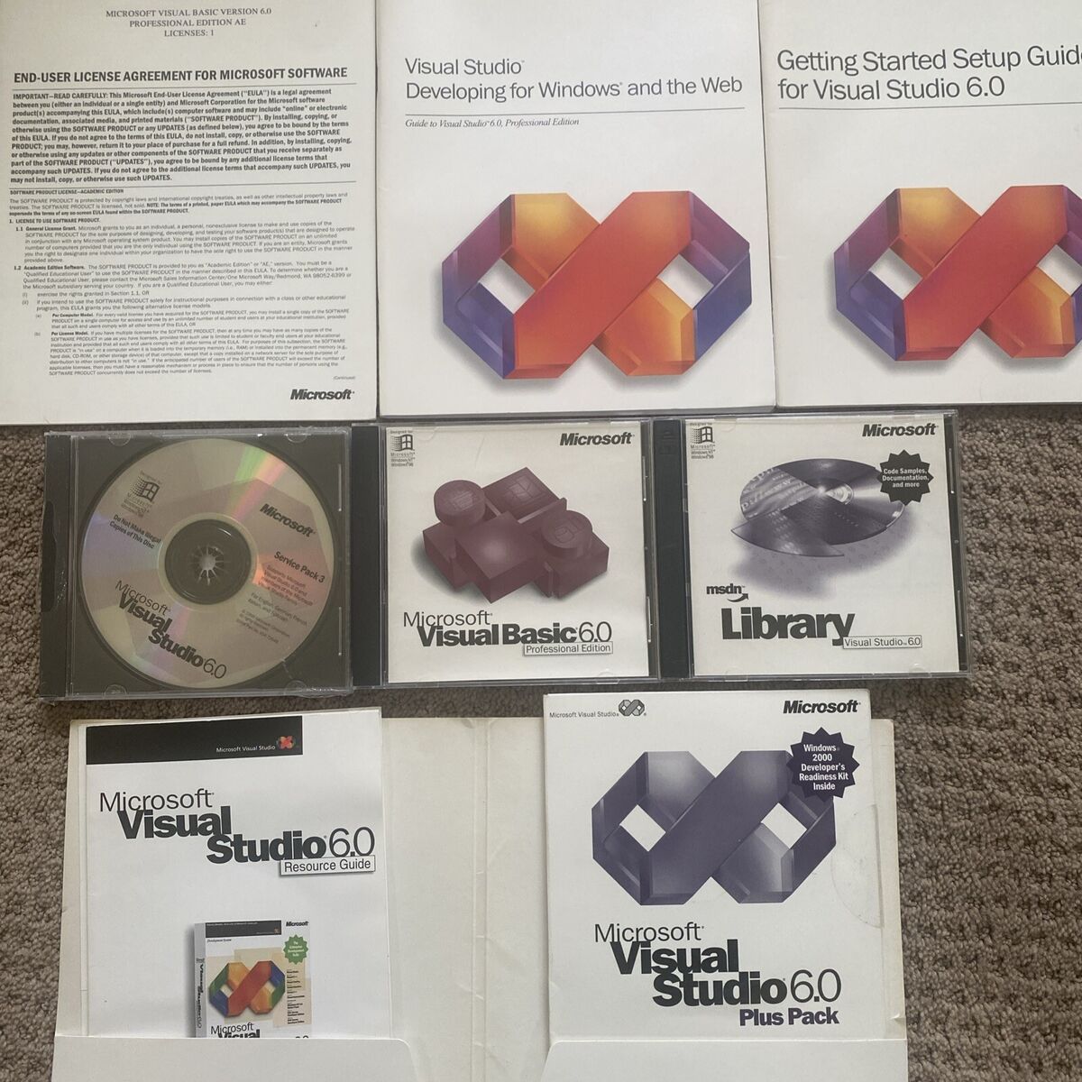 Visual basic 6.0 Professional Edition Full Retail Complete Visual basic 6.0 Professional Edition Full Retail Complete