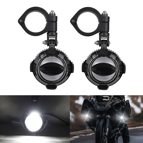 E24 Genehmigt LED Hilfsleuchten Nebelscheinwerfer Kabelbaum 39mm 25mm Halterung - Bild 2 von 18