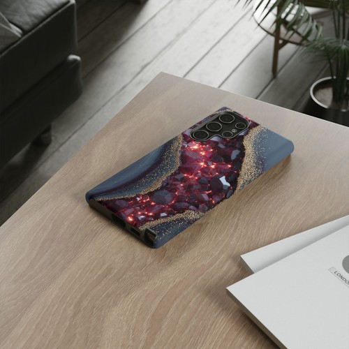 Ruby Geode Gray Marble Crystal - Phone Ink Case for iPhone, Galaxy, Pixel - 第 261/281 張圖片