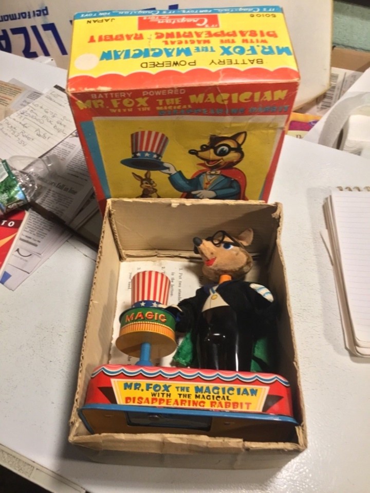 Magc Rabbits Mr Fox The Magician With The Magical Disappearing Rabbit Battery Toy | eBay