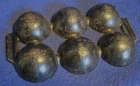 Vintage Griswold N0. 19 966 golfball/brownie 6 cup cast iron pan