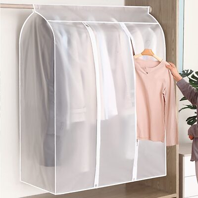 Garment Clothes Dust Cover Storage Protector Dress Wardrobe Coat Hanger Bag  W5B6