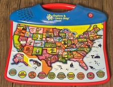 VTech USA Explore  Learn Map TESTED  WORKING Interactive Touch Sound Toy 3-8y